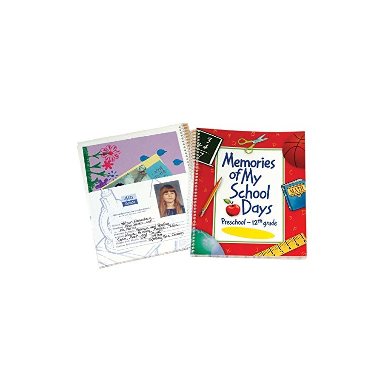 School Days Book, Keepsake Memory Album for Preschool Through 12th