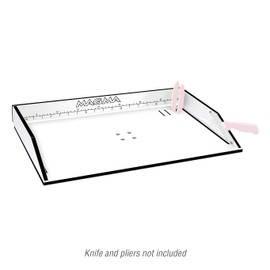MAGMA Products Bait/Filet Mate Table, White/Black/White, 20" (T10-302B)