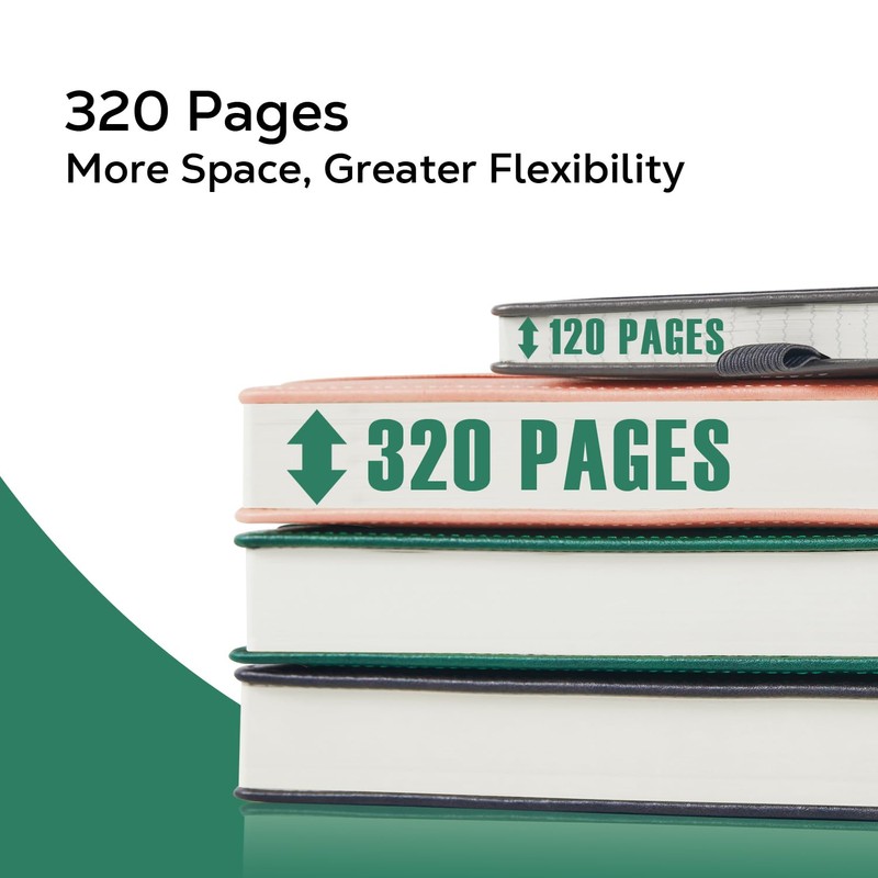 NIRMIRO A5 Notebook, Hardback Lined Journal Notebook Notepad for Writing