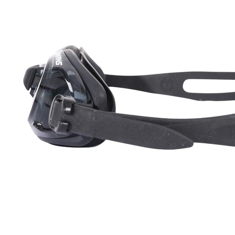 Swans TK-SWRV-008N BK Swimming Goggles, Fitness Goggles, Cushioned, BK (Black/FF/Men's)