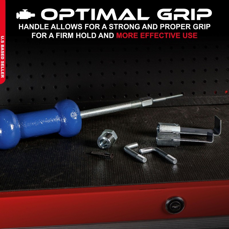 ABN Auto Slide Hammer 9-Piece Set, 5lb Pound – Puller