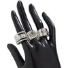 Dainty Wide Band Ring Set of 3 for Women Adjustable