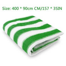 51buyoutgo Green Balcony Privacy Screen, 400x90 cm Balcony Privacy & Protective Screens, Apartments Railing Privacy Cover for Patio Deck Fence