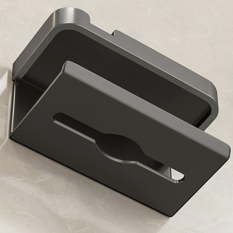 Toilet Paper Dispenser Shelf Space Saving Multifunction Wall Mounted Self
