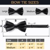 Adam Young Mens Pre-Tied Formal Satin Classic Bow Tie for