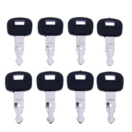 JEENDA (8) Ignition Keys RC411-53933 459A RC461-53930 for Kubota Mini Excavator Backhoe Skid Steer Track Loader KX121-3 KX161-3 KX41-3 KX71-3 KX91-3 U15 U17 U25S U35 L39 L45 L47 L48 SVL75 SVL90