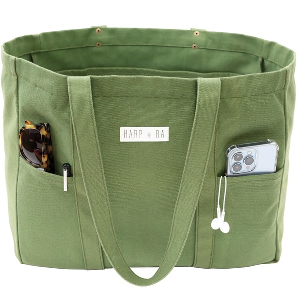 Harp + Ra Extra Large Canvas Tote Bag – Cotton