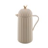 WOLFF 1 Liter White Bird Thermal Coffee Carafe, Plastic Exterior