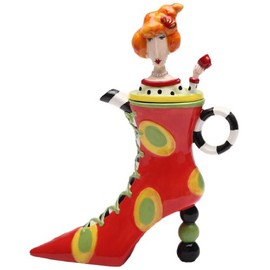 Appletree Design Afternoon Tea Lady Teapot, 8-5/8-Inch