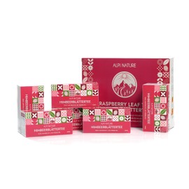 Raspberry Leaf Tea by Alpi Nature, 120 Raspberry Leaf Tea Bags, 120g 4.2 oz, Pack of 6 x 20 Tea Bags of 1g each, Dried Raspberry Leaves for the Preparation of Herbal Tea and Raspberry Leaf Tea