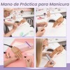 Mano de silicona realista para practicar manicura Veikmv. Mano de