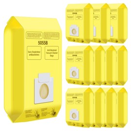 12 Pack Vacuum Cleaner Bags Fit for Kenmore Canister Type C/Q 5055 50555 50557 50558 and Pana·sonic Type C-5 C-18, 200 Series, 400 Series, 600 Series, 700 Series, 800 Series Vacuum By Improvedhand