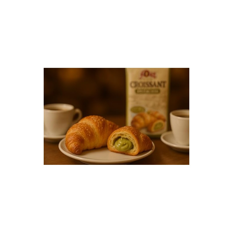 Flora Imported Italian Croissant Pistachio – Sweet Pastry Filled with