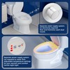 Elongated Heated Toilet Seat with Night Light, Three Temperature Settings
