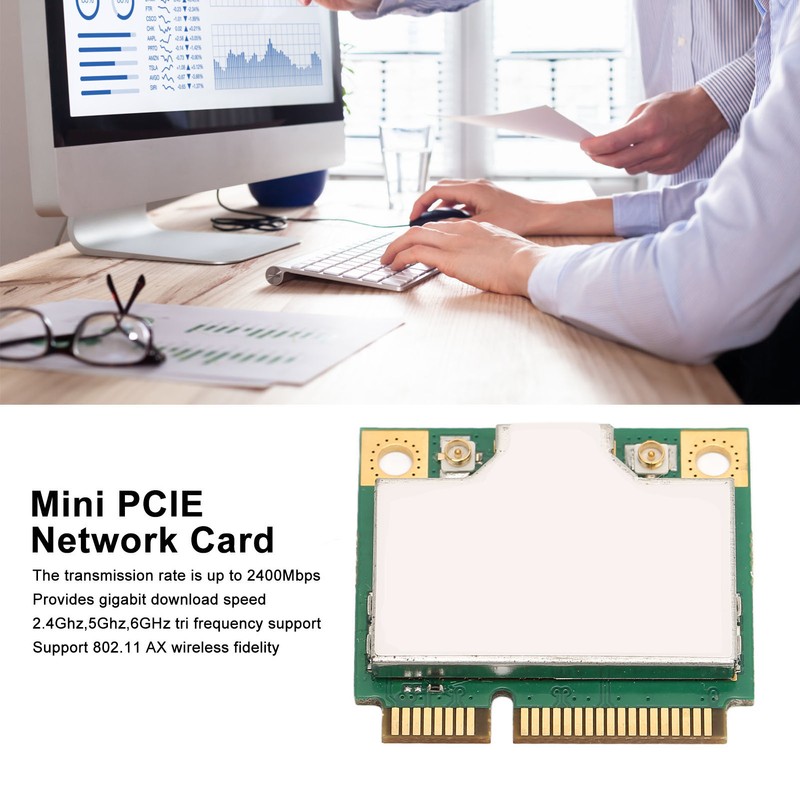 Mini PCIE Network Card 1675XHMW 2400Mbps BT5.2 802.11AX WiFi 6E