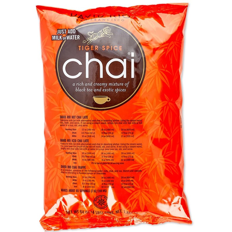 David Rio Food Service Bag Tiger Spice Chai, 1 Pack