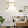 Nintiue Dimmable Floor Lamp, 1200 Lumens LED Edison Bulb Included,