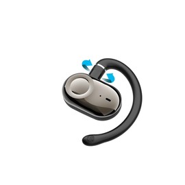 URIZONS Earhook TWS Gaming On Ear Earbuds Wireless Earphones - Low-Latency with Charging case Bluetooth Over Ear Headphones TWS Headset Suitable for Gamers/Runners/Fitters/Sport -Black