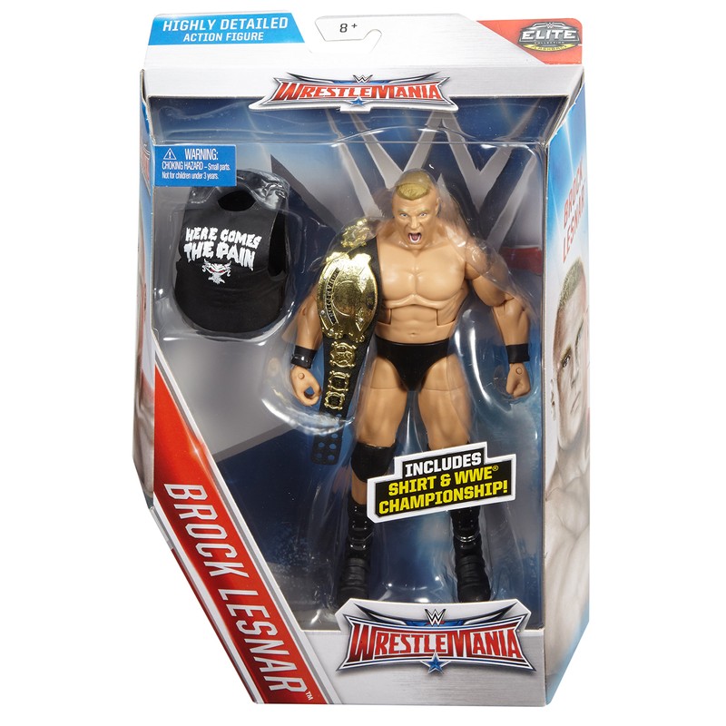 WWE MATTEL Elite Collection Wrestlemania 32 Brock Lesnar Action Figure