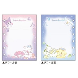 Camio Japan 054690 Sanrio Characters Sticker Binder for Sleeping