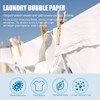 Laundry Bubble Paper Sheets, 30 Pack, Concentrated Cleaning Tablets for
