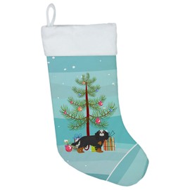 Caroline's Treasures CK3465CS Cavalier King Charles Spaniel Christmas Tree Christmas Stocking Fireplace Hanging Stockings Christmas Season Party Decor Family Holiday Decorations