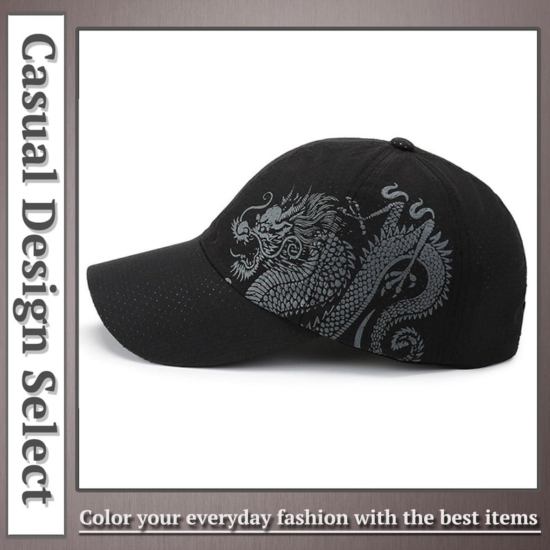 One Limitation Dragon Mesh Hat Cap, Simple Design, Cool, Unisex