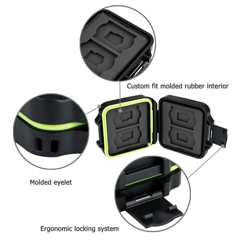 8 Slots Compact SD TF Memory Card Case Holder Storage