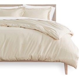 Bare Home Duvet Cover King/Cal King Size - Premium 1800 Super Soft Duvet Covers Collection - Lightweight, Cooling Duvet Cover - Soft Textured Bedding Duvet Cover (King/Cal King, Sand)