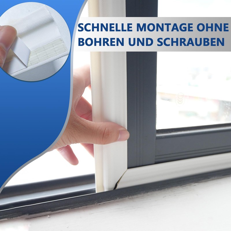 Birllaid Window Seals 10m x 3cm, Polyurethane (PU) Tape -