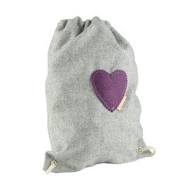 BIOZOYG Back-Pack Fannerl S - Robust Loden Backpack Gym Bag Made of 100% Wool (Merino Wool) I Bags Backpack Women and Men in Fancy Costume Design I Bag 24 x 33 cm Light Mottled