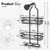 Lawhood-Mijin Shower Caddy Hanging, Over Head Shower Caddy Shower Storage