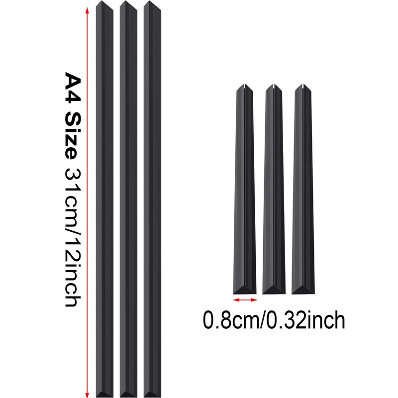 Outus 30 Pieces Binding Bars Slide Grip Binding Bars for