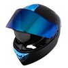 Crown Racing Motorcycle Helmets Blue Modular Full Face Helmet Flip