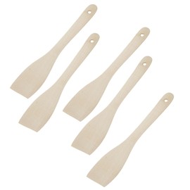 Westmark Woody Spatula / Scraper Pack of 5 - Perfect for Stirring and Mixing Length 30cm Wood - Tan 138122E3