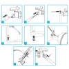 SPARES2GO 1/2" Bottom Entry Valve Straight Toilet Cistern Filling Inlet