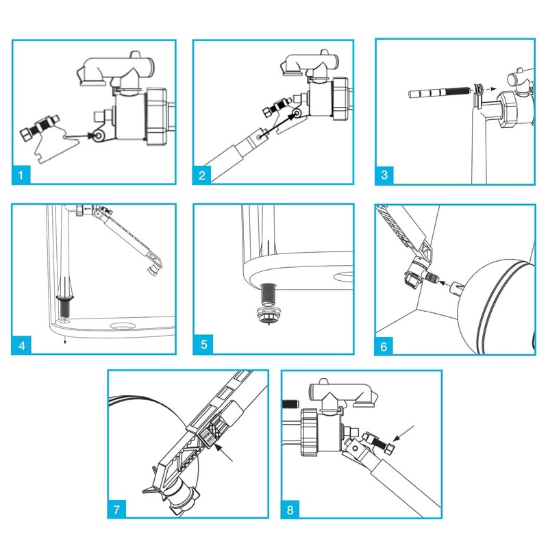 SPARES2GO 1/2" Bottom Entry Valve Straight Toilet Cistern Filling Inlet
