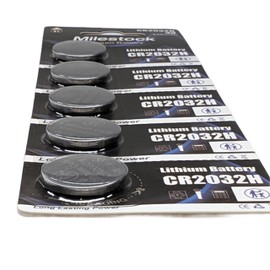 Milestock 5-Pcs 3-Volt Lithium Coin Cell Battery Compatible with Dodge Grand Caravan 2010 2011 2012 2013 2014 Keyless Entry Car Remote Key FOB, CR2032-0204-VI