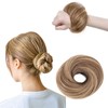 Straight Hair Scrunchies for Women, Elastic Hair Bun, Messy Bun