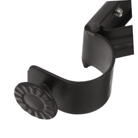 Yardenfun 2 Pcs Sturdy Curtain Rod Brackets Heavy Duty Supports for Easy Installation Ideal for Single Curtain Rods No Drill Required for Living Room and Bedroom Use