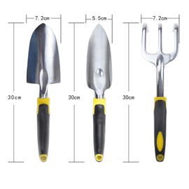 Karim Store, Gardening Supplies, Hand Shovel, Scoop, Rake, Transplanting, Grass Planting, Weeding, Garden Work, Stainless Steel, Multi-purpose, Durable, Easy to Use, Portable, Convenient, 3-Piece Set