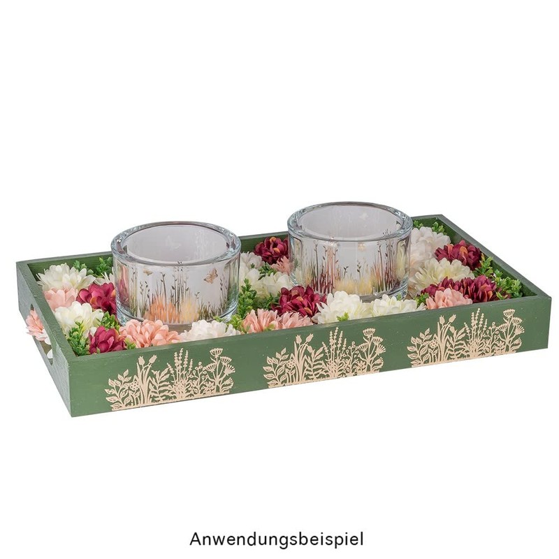 Ideen mit Herz Set of 3 Wooden Rectangular Trays Various
