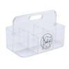 Brabtod Clear Dog Storage Organizer,Pet Grooming Supplies Organizer with Handle,5