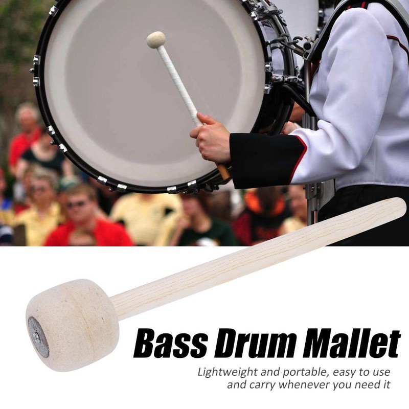 IDWT Felt Hammer, Percussion Drum Mallet, Bass Drum Mallet, 12.8