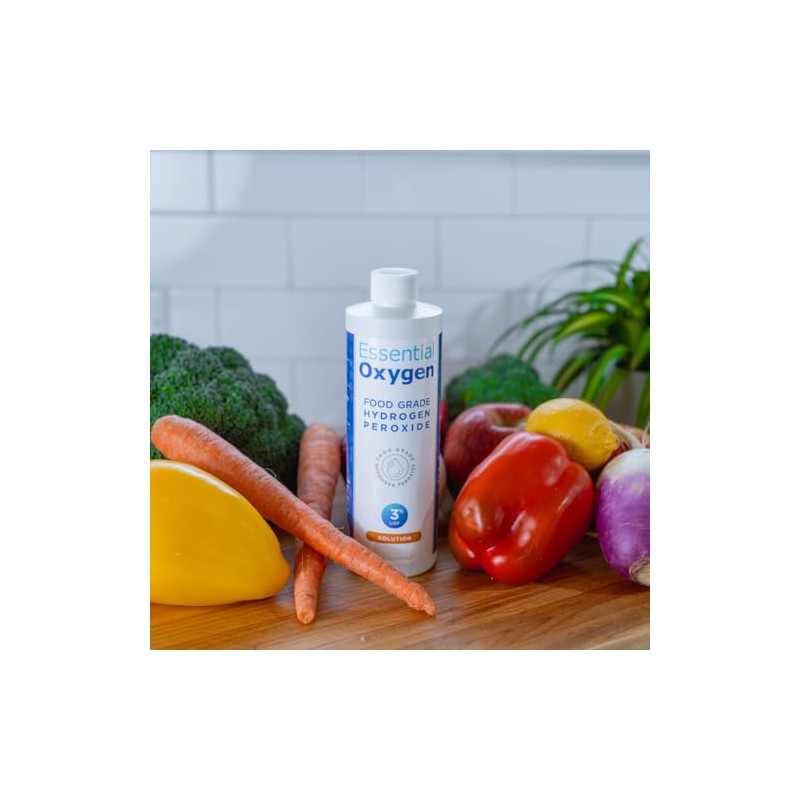 Essential Oxygen - Peróxido de Hidrógeno 3% Grado Alimenticio -