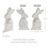 VHC Brands Spring in Bloom Wooden Upright Bunny Silhouette w/Twine