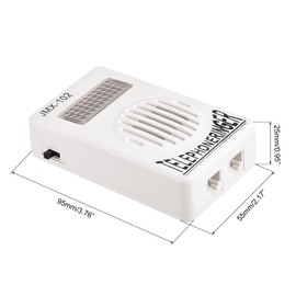 MECCANIXITY Loud Sound RJ11 Telephone Ring Phone Speaker Amplifier Socket for Landline Telephone with Flashing Light
