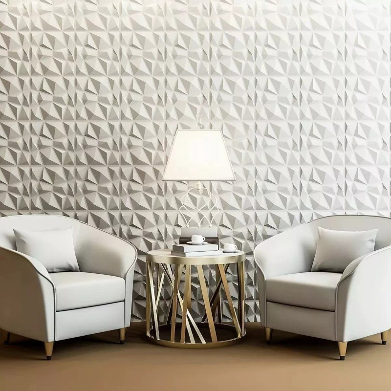 ShopMall Panel Decorativo 3d Para Pared 6 Piezas 50 Cm