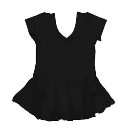 DANZINATTA Leotardo con Falda de Ballet para Niña, Negro, 4