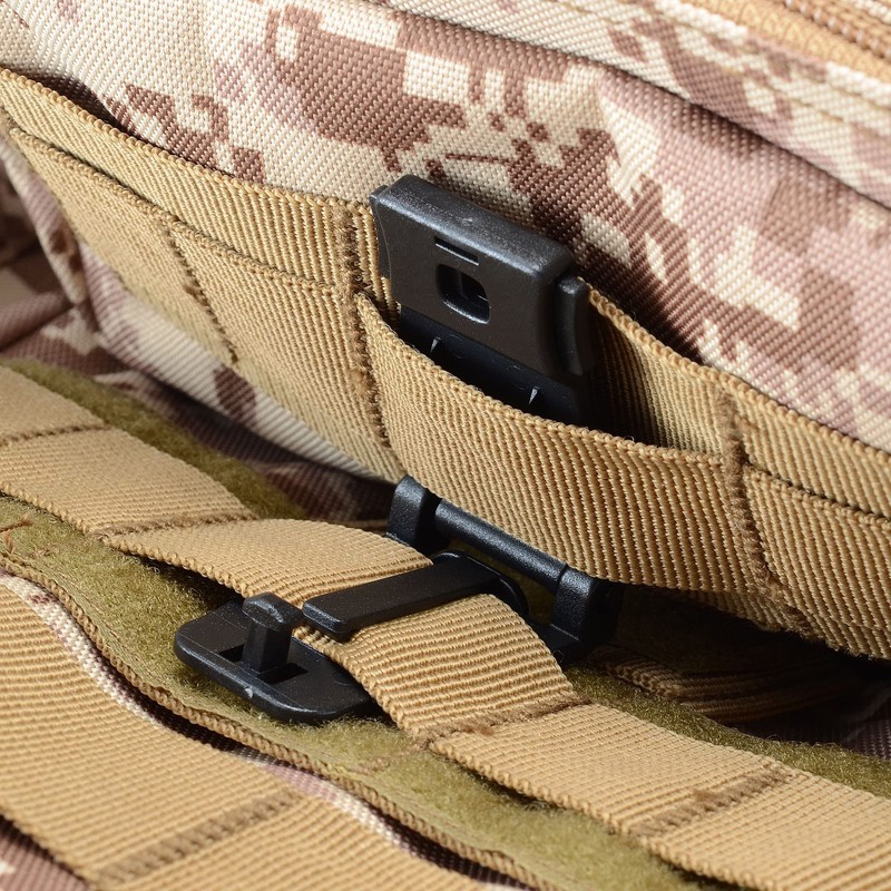 Hikeen MOLLE Compatible Webbing Clip Multi-Purpose MOLLE Clip Tactical Strap